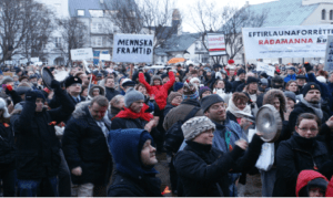 In 2008, unemployed Icelanders fought for their rights