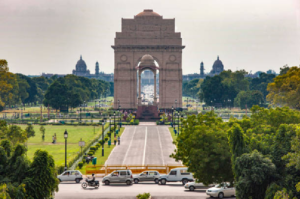 A panoramic view of India Gate 