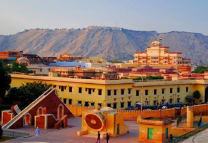 Jantar Mantar with hills around