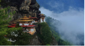 A cliffside Buddhist monastery with vistas of the valley beneath it is one of the popular sustainable & eco-friendly destinations.